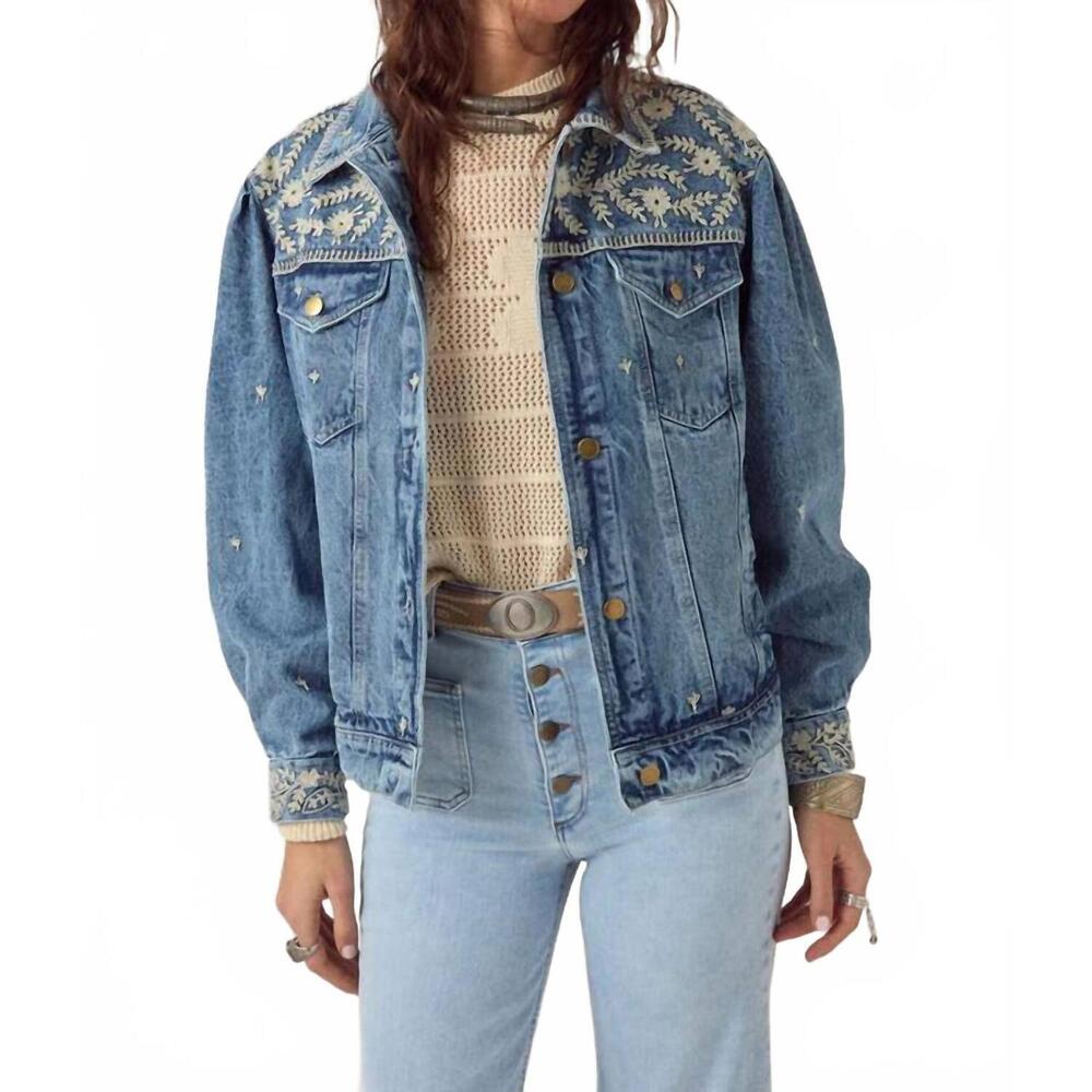 NEW MAISON HOTEL arizona loretta jacket in blue haze